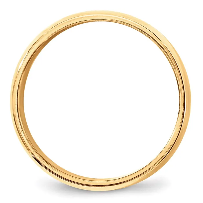 Solid 10K Yellow Gold 8mm Milgrain Half Round MensWomens Wedding Band Ring Size 45 Goldia Rings Solid 10K Yellow Gold 8mm Milgrain Half Round MensWomens Wedding Band Ring Size 45 Goldia Rings