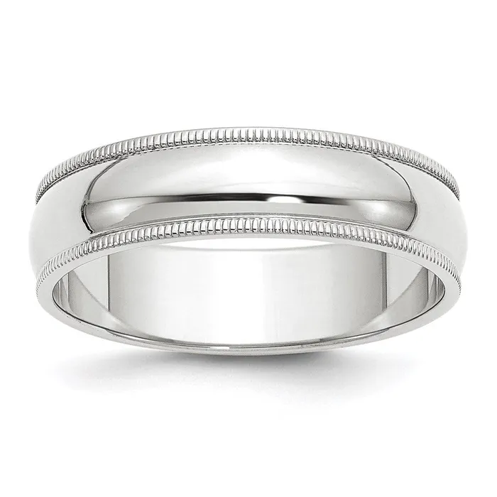 Solid 10K Yellow Gold White Gold 6mm Milgrain MensWomens Wedding Band Ring Size 45 Goldia Rings Solid 10K Yellow Gold White Gold 6mm Milgrain MensWomens Wedding Band Ring Size 45 Goldia Rings