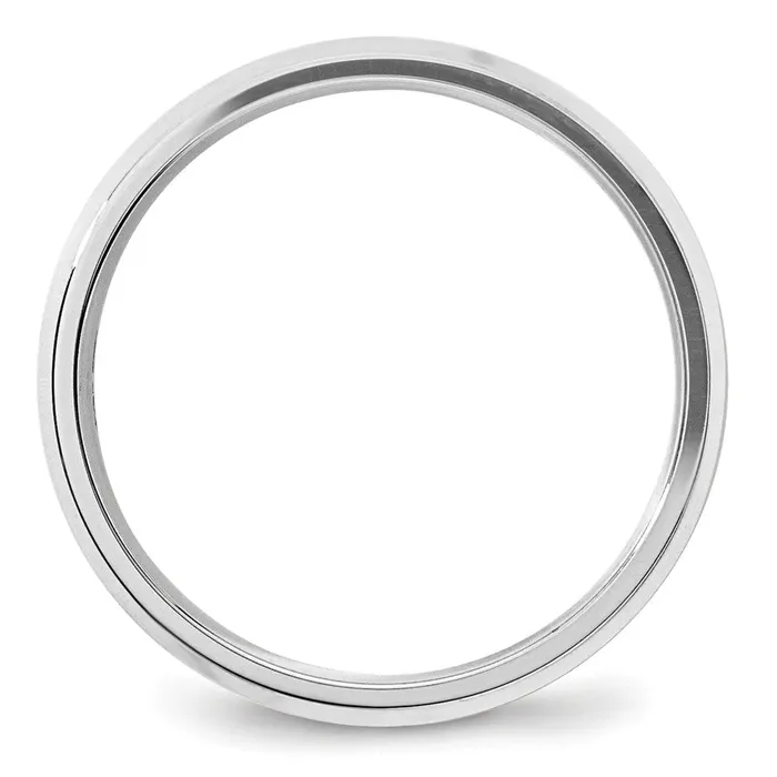 Solid 14K White Gold 5mm Bevel Edge Comfort Fit MensWomens Wedding Band Ring Size 14 Goldia Rings Solid 14K White Gold 5mm Bevel Edge Comfort Fit MensWomens Wedding Band Ring Size 14 Goldia Rings