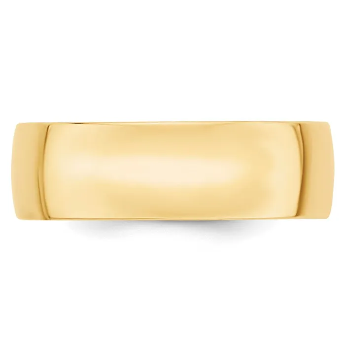 Solid 14K Yellow Gold 7mm Light Weight Comfort Fit MensWomens Wedding Band Ring Size 85 Goldia Rings Solid 14K Yellow Gold 7mm Light Weight Comfort Fit MensWomens Wedding Band Ring Size 85 Goldia Rings