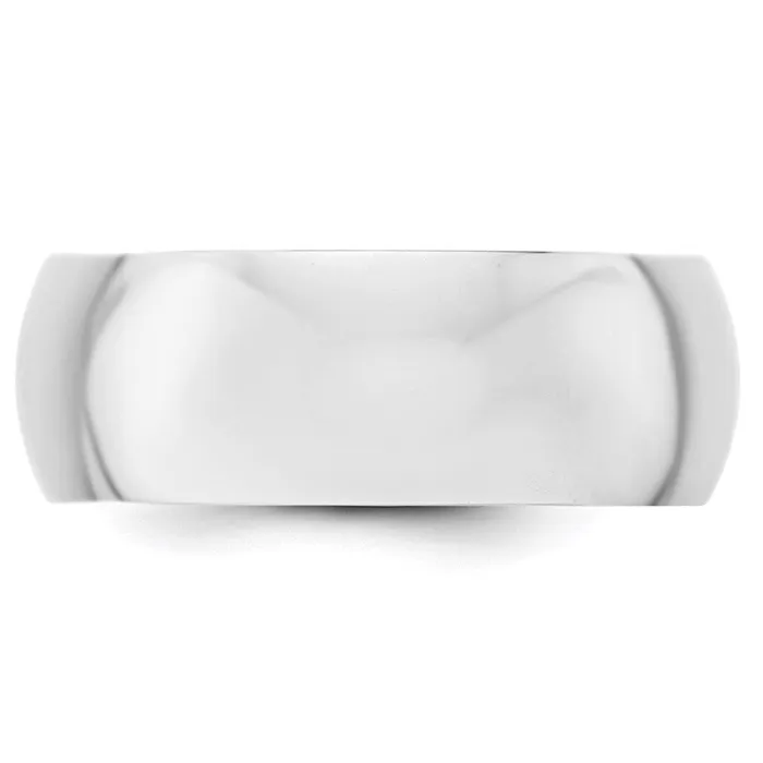Solid 14K Yellow Gold White Gold 8mm HalfRound MensWomens Wedding Band Ring Size 5 Goldia Rings Solid 14K Yellow Gold White Gold 8mm HalfRound MensWomens Wedding Band Ring Size 5 Goldia Rings