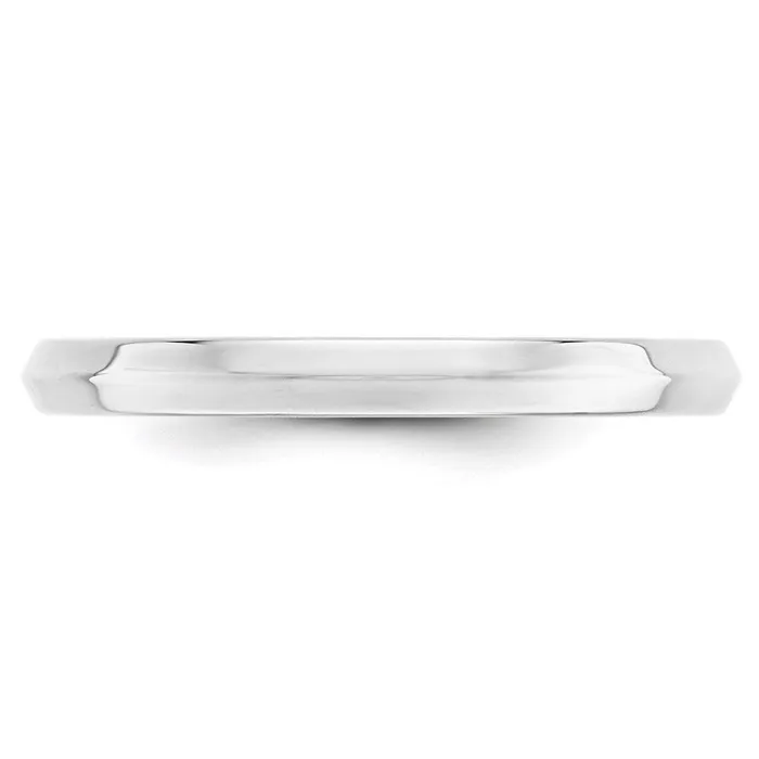 Solid 18K White Gold 25mm Knife Edge Comfort Fit MensWomens Wedding Band Ring Size 7 Goldia Rings Solid 18K White Gold 25mm Knife Edge Comfort Fit MensWomens Wedding Band Ring Size 7 Goldia Rings