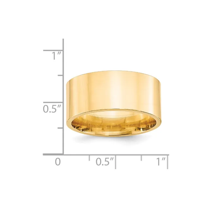 Solid 18K Yellow Gold 10mm Standard Flat Comfort Fit MensWomens Wedding Band Ring Size 125 Goldia Rings Solid 18K Yellow Gold 10mm Standard Flat Comfort Fit MensWomens Wedding Band Ring Size 125 Goldia Rings