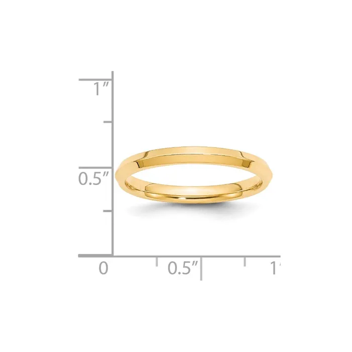 Solid 18K Yellow Gold 25mm Knife Edge Comfort Fit MensWomens Wedding Band Ring Size 115 Goldia Rings Solid 18K Yellow Gold 25mm Knife Edge Comfort Fit MensWomens Wedding Band Ring Size 115 Goldia Rings
