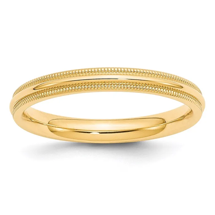 Solid 18K Yellow Gold 3mm Milgrain Comfort Fit MensWomens Wedding Band Ring Size 135 Goldia Rings Solid 18K Yellow Gold 3mm Milgrain Comfort Fit MensWomens Wedding Band Ring Size 135 Goldia Rings