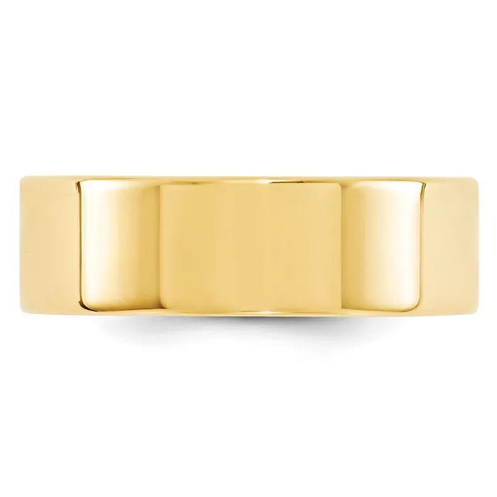 Solid 18K Yellow Gold 7mm Standard Flat Comfort Fit MensWomens Wedding Band Ring Size 14 Goldia Rings Solid 18K Yellow Gold 7mm Standard Flat Comfort Fit MensWomens Wedding Band Ring Size 14 Goldia Rings