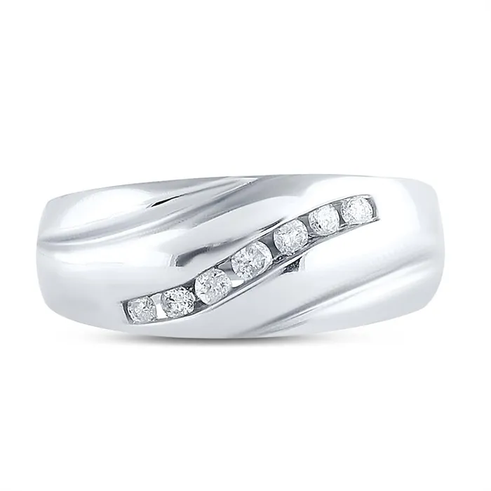 Sterling Silver Round Diamond Band Ring 14 Cttw gndatlanta Rings