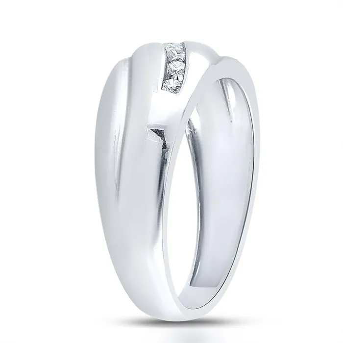 Sterling Silver Round Diamond Band Ring 14 Cttw gndatlanta Rings