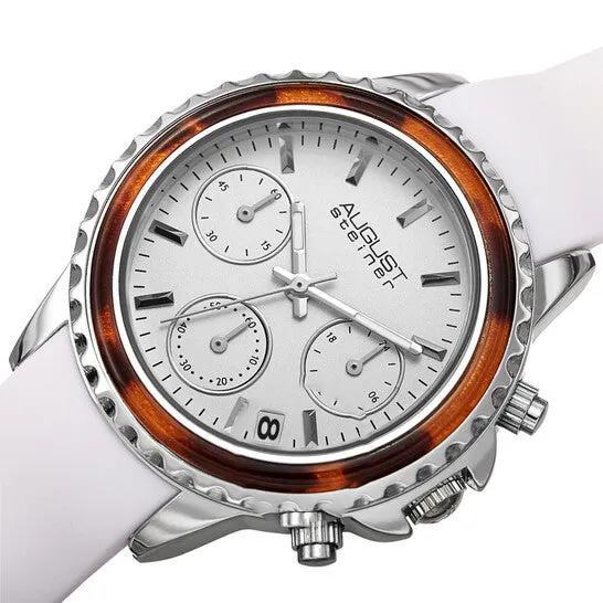 Watches JMS always Original August Steiner Chronograph Quartz White Dial Ladies Watch AS8268WT Watches JMS always Original August Steiner Chronograph Quartz White Dial Ladies Watch AS8268WT