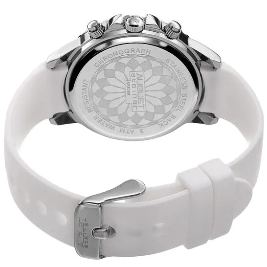 Watches JMS always Original August Steiner Chronograph Quartz White Dial Ladies Watch AS8268WT Watches JMS always Original August Steiner Chronograph Quartz White Dial Ladies Watch AS8268WT
