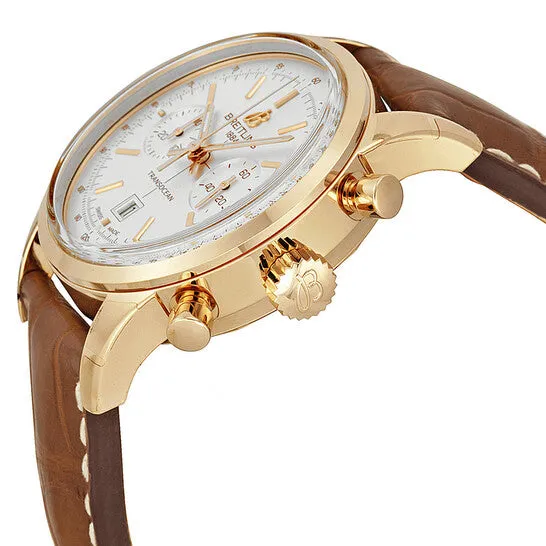 Watches JMS always Original Breitling Transocean Chronograph 38 Silver Dial 18kt Rose Gold Leather Mens Watch R4131012G758BRCT Watches JMS always Original Breitling Transocean Chronograph 38 Silver Dial 18kt Rose Gold Leather Mens Watch R4131012G758BRCT