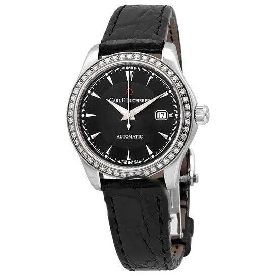 Watches JMS always Original Carl F Bucherer Manero AutoDate Automatic Diamond Black Dial Watch 0010911083311 Watches JMS always Original Carl F Bucherer Manero AutoDate Automatic Diamond Black Dial Watch 0010911083311