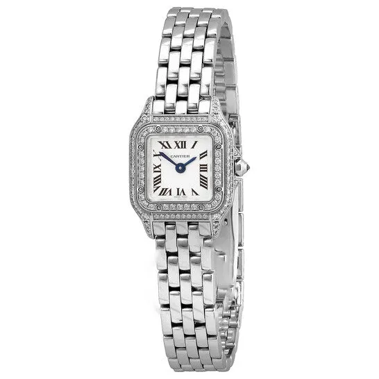 Watches JMS always Original Cartier Panthre Mini Model Quartz Diamond White Dial Ladies Watch WJPN0019 Watches JMS always Original Cartier Panthre Mini Model Quartz Diamond White Dial Ladies Watch WJPN0019