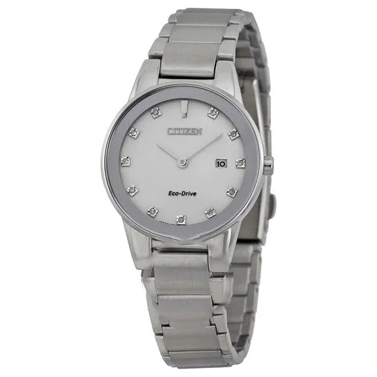 Watches JMS always Original Citizen Axiom Ecodrive Silver Dial Ladies Watch Ga105051b Watches JMS always Original Citizen Axiom Ecodrive Silver Dial Ladies Watch Ga105051b