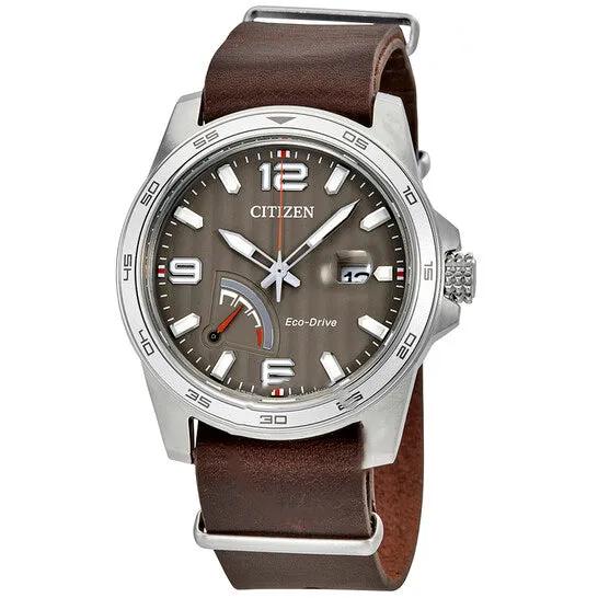 Watches JMS always Original Citizen PRT Taupe Dial Brown Leather Mens Watch AW703901H Watches JMS always Original Citizen PRT Taupe Dial Brown Leather Mens Watch AW703901H