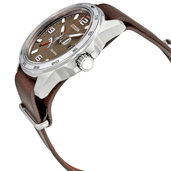 Watches JMS always Original Citizen PRT Taupe Dial Brown Leather Mens Watch AW703901H Watches JMS always Original Citizen PRT Taupe Dial Brown Leather Mens Watch AW703901H