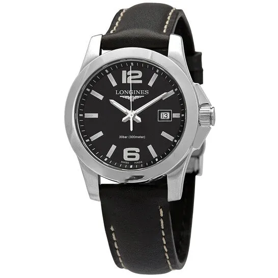 Watches JMS always Original Longines Conquest Quartz Black Dial Ladies Watch L33764583 Watches JMS always Original Longines Conquest Quartz Black Dial Ladies Watch L33764583