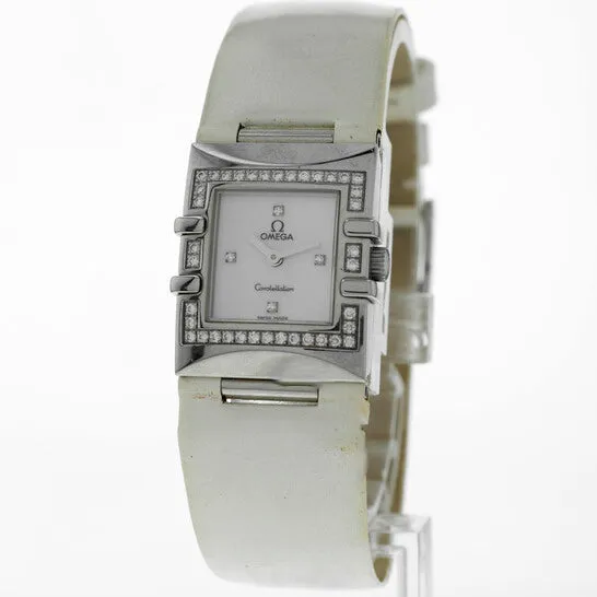 Watches JMS always Original Preowned Omega Constellation Diamond White Mother of Pearl w 4 Diamond Markers Dial Ladies Watch 18357656 Watches JMS always Original Preowned Omega Constellation Diamond White Mother of Pearl w 4 Diamond Markers Dial Ladies Watch 18357656