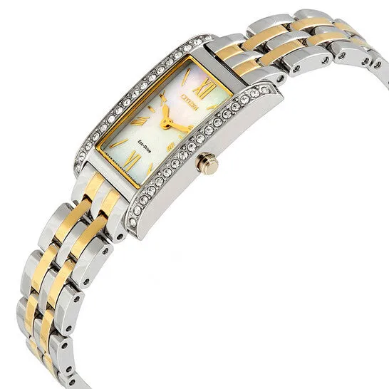 Watches Original Citizen Silhouette Crystal Mother of Pearl Dial Ladies Watch EX147451D JMS always Watches Original Citizen Silhouette Crystal Mother of Pearl Dial Ladies Watch EX147451D JMS always